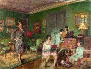 Edouard Vuillard Madame Andre Wormser and her Children oil painting